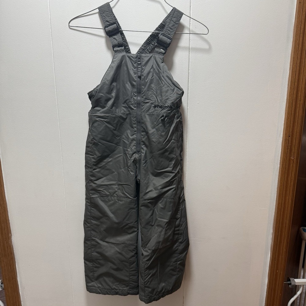 Columbia Sportswear Youth Snow Ski Bib Pants Overalls Kids Size 4-5 Dark Gray